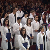 pic from White Coat Ceremony of the medical students of the Hebrew University and Hadassah Medical School 